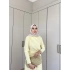 Asil Yan Detaylı Elbise - Sarı
