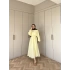 Bellani Krep Elbise - Sarı