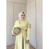 Berna Bağlamalı Elbise - Yeşil