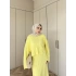 İrem Triko Etekli Takım - Sarı