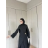 Carla Qupra Piliseli Elbise - Siyah