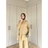 Cep Detaylı Triko Takım - Camel