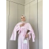 Eda Pelerinli Elbise - Pembe