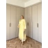 Gül Yandan Bağlamalı Elbise - Sarı