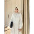 Hadise Kolları Dantel Elbise - Beyaz