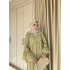 Hadise Kolları Dantel Elbise - Yeşil