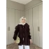Hello Fırfırlı Gömlek - Kahve