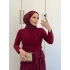 Hüda Etekli Takım - Bordo (Ön Sipariş )