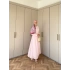 Jostsan Büzgü Detay Elbise  - Pembe