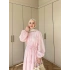 Lela Müslin Elbise - Pembe