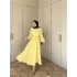 Lela Müslin Elbise - Sarı