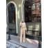 Leyla Keten Broşlu Takım - Bej