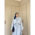 Lila Şifon Elbise - Mavi
