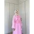 Lila Şifon Elbise - Pembe