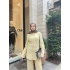 Melisa Düğmeli Takım - Sarı