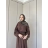 Missa Büzgüllü Elbise - Acı Kahve