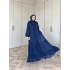 Nes Şifon Elbise - Lacivert