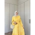 Nes Şifon Elbise - Sarı