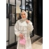 Omar Dantel Detaylı Elbise - Beyaz