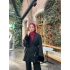 Quva Kol Detayı Kürk Takım - Siyah