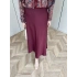Saten Etek - Bordo