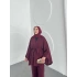 Selvi Taşlı Takım - Bordo