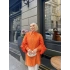 Sevda Kolları Güllü Gömlek - Oranj