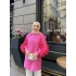 Sevda Kolları Güllü Gömlek - Pembe