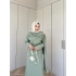 Ves Atkı Detaylı Elbise Yeşil