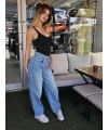 KADIN YENİ SEZON BAGGY BUZ MAVİSİ KOT PANTOLON