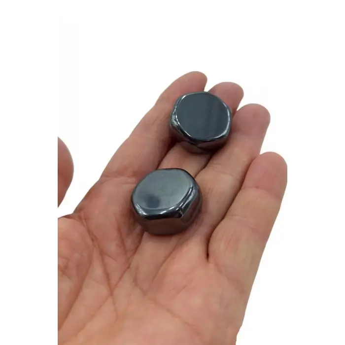 2 Adet Doğal Hematit Masaj Terapi Taşı 114-3