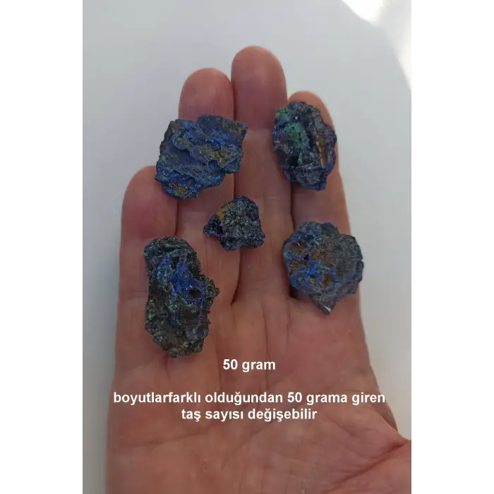 25 Gram Doğal Azurit Küçük Parçalar 121A