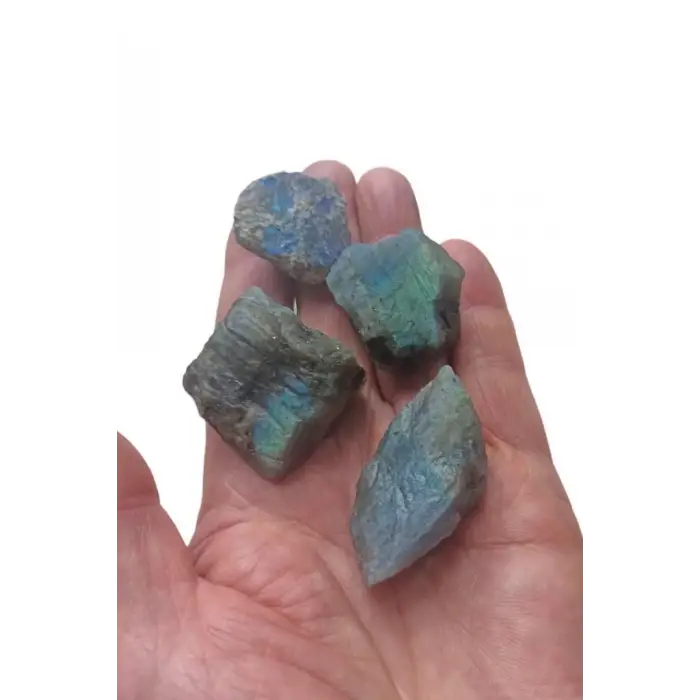 4 Parça Işıltılı Labradorit Doğal Kütle 30-LB