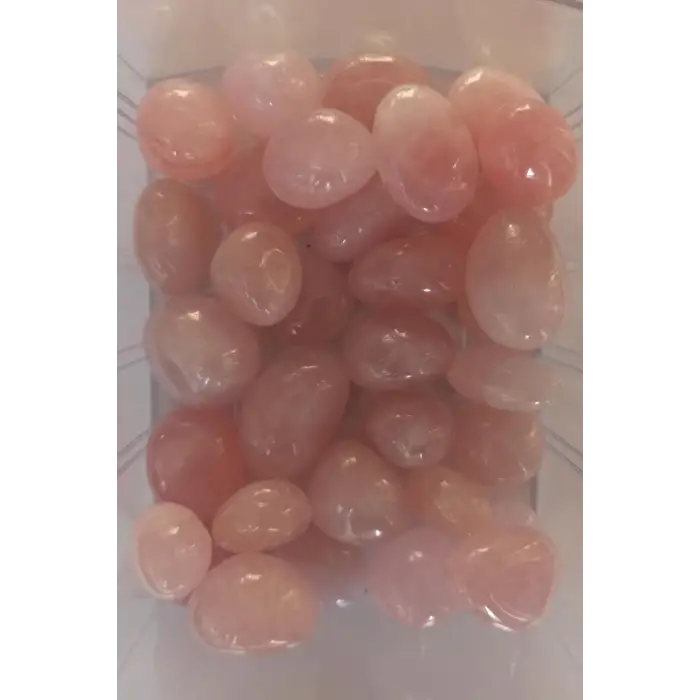 50 Gram Doğal Pembe Kuvars Tamburlu Parçalar 639