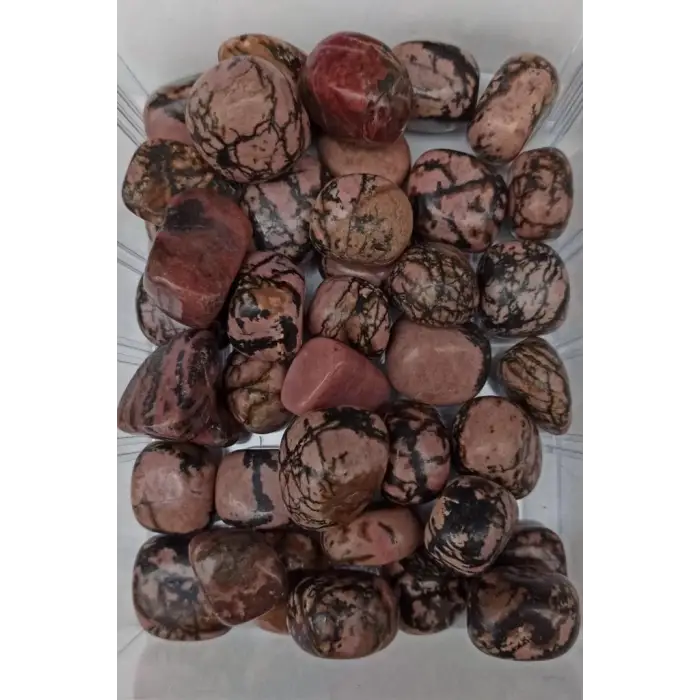 50 Gram Doğal Rodonit Tamburlu Parçalar - 535