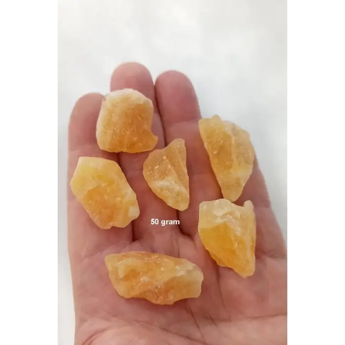 50 Gram Doğal Turuncu Kalsit Küçük Parçalar 211