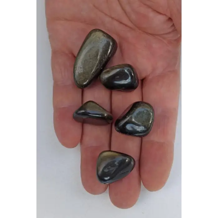 50 Gram Flaşlı Obsidyen Tamburlu Parçalar 666