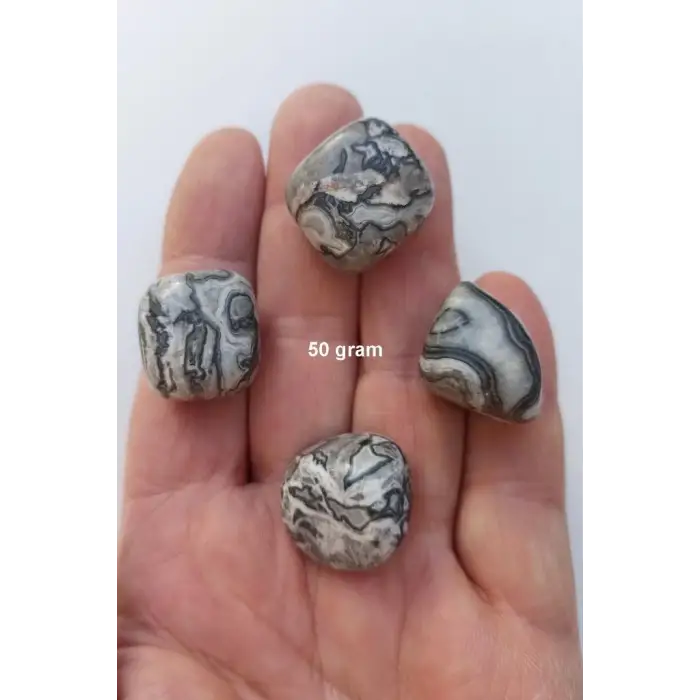 50 Gram Gri Jasper Tamburlu Parçalar 515