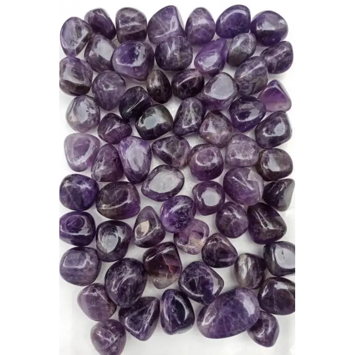 50 Gram Koyu Renk  Ametist Tamburlu Parçalar 321