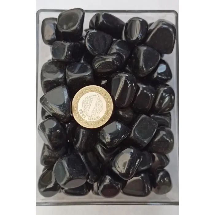 50 Gram Siyah Obsidyen Tamburlu Parçalar  232