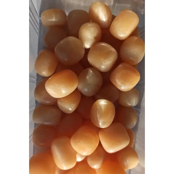 50 Gram Turuncu Kalsit Tamburlu Parçalar 452