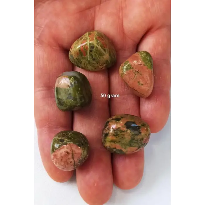 50 Gram Unakit Taşı Tamburlu Parçalar 449
