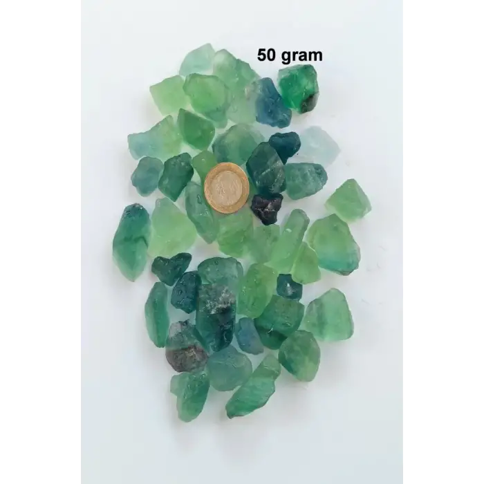 50 Gram Yeşil Florit Doğal Parçalar 207