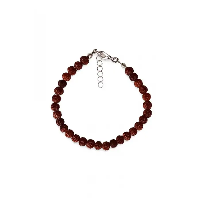 6 mm. Rudrakşa Bileklik Orjinal Hindistan  Rudraksha 306