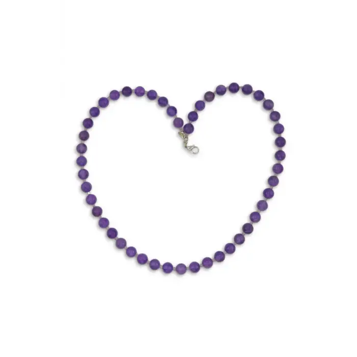 50 CM Ametist Kolye, Araları Labradorit 319-3