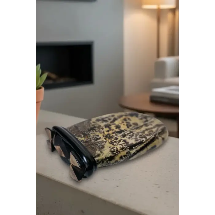 Süper Desenli Manzara Taşı Picture Jasper Dekoratif Parça 6PJ