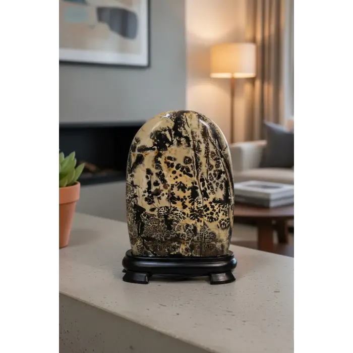 Süper Desenli Manzara Taşı Picture Jasper Dekoratif Parça 6PJ