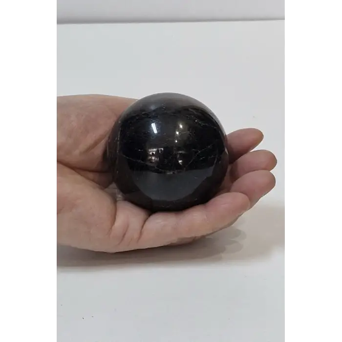 Doğal Siyah Turmalin Küre 7STK