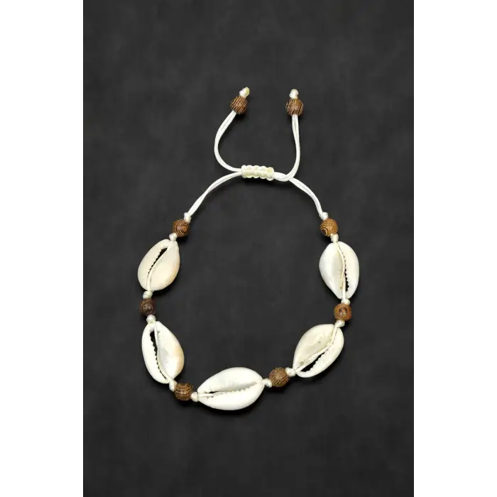 Deniz Kabuğu Bileklik Makrome Ayarlı 519-1