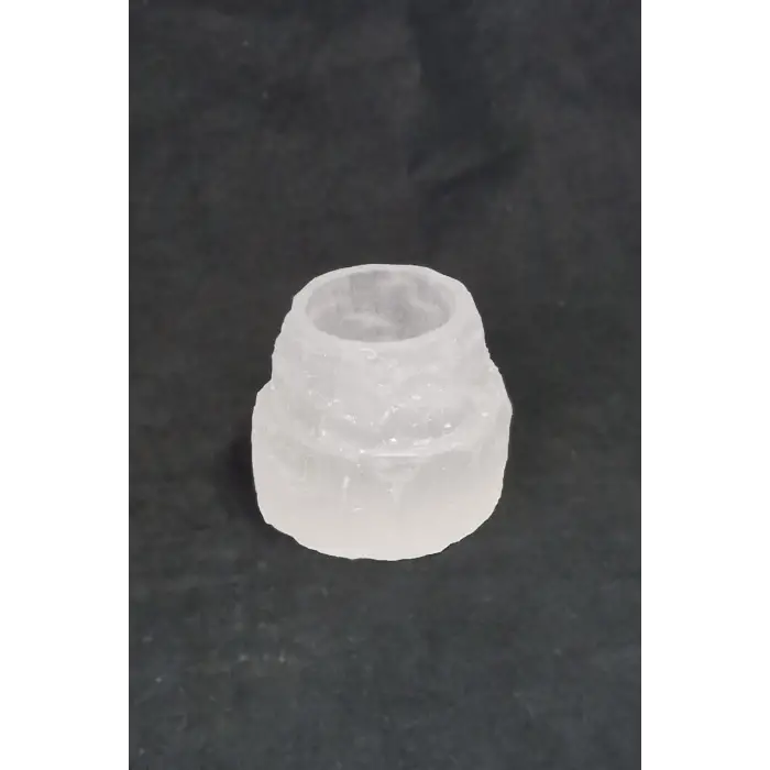 Doğal Beyaz Selenit Tealight Mumluk 44